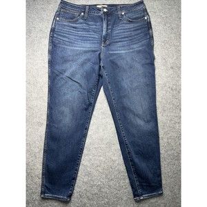 Madewell Jeans Womens 33 Curvy High Rise Skinny Stretch Blue Denim